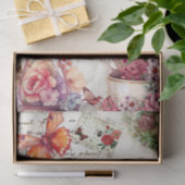 Waterverf ontkoppeling van collage Tissuepapier (Geschenk)