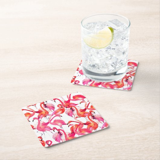 Waterverf ontsteking in Waterverven 2 Kartonnen Onderzetters (Insitu)