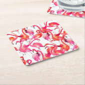 Waterverf ontsteking in Waterverven 2 Kartonnen Onderzetters (Schuin)