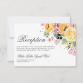 Waterverf - Ontvangst van het huwelijk Kaart (Voorkant)