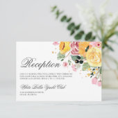 Waterverf - Ontvangst van het huwelijk Kaart (Staand voorkant)