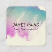 waterverf ontwerp aangepast visitekaartje (Voorkant)