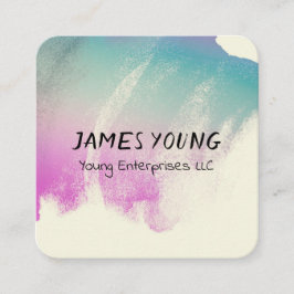 waterverf ontwerp aangepast visitekaartje