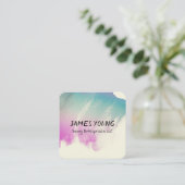 waterverf ontwerp aangepast visitekaartje (Staand voorkant)