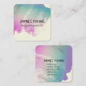 waterverf ontwerp aangepast visitekaartje (Voorkant / Achterkant)