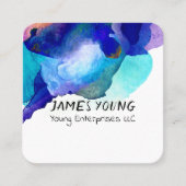 waterverf ontwerp aangepast visitekaartje (Voorkant)