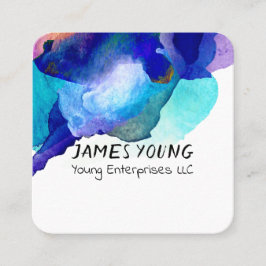 waterverf ontwerp aangepast visitekaartje