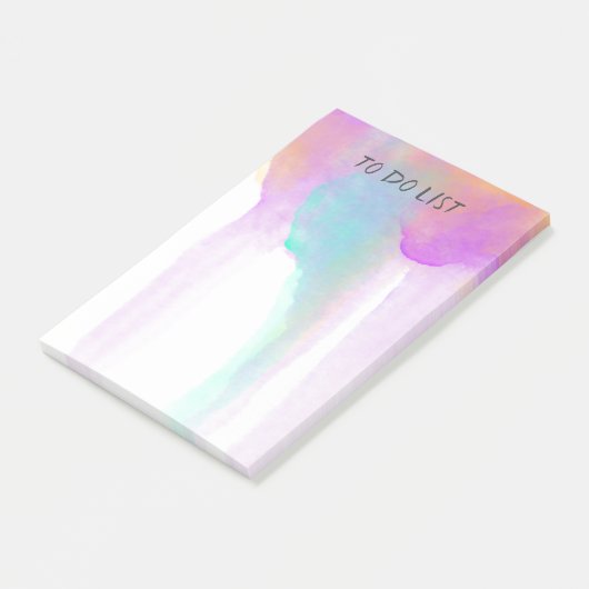  waterverf ontwerp aangepaste post it note (Schuin)