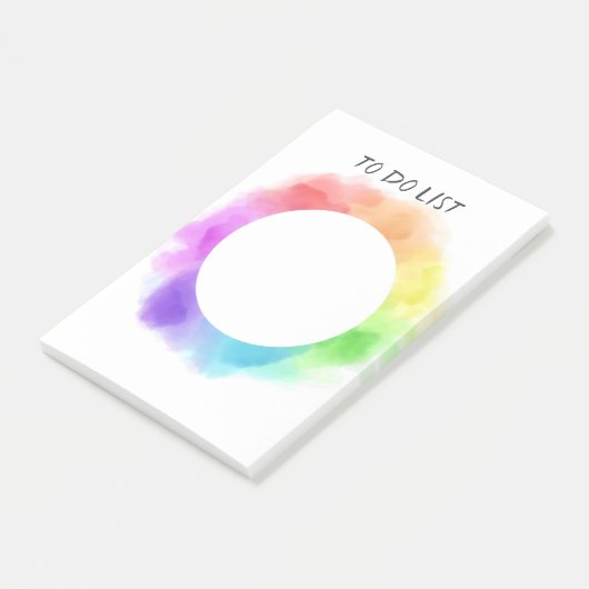  waterverf ontwerp aangepaste post it note (Schuin)