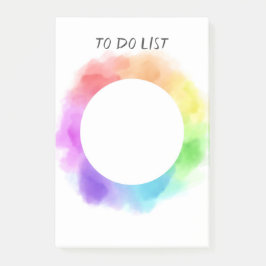  waterverf ontwerp aangepaste post it note