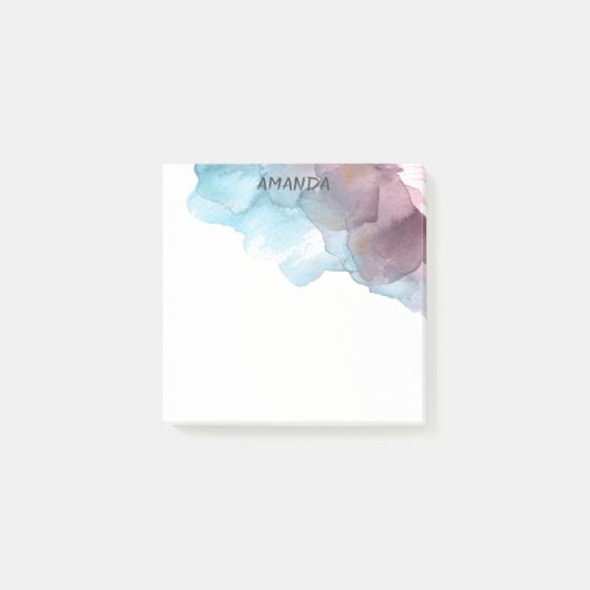  waterverf ontwerp aangepaste post it note (Voorkant)