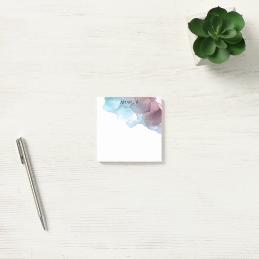  waterverf ontwerp aangepaste post it note (Kantoor)