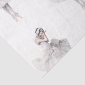 Waterverf ontwerp Ballerina-serie 18 Weefselpapier Tissuepapier (Detail)