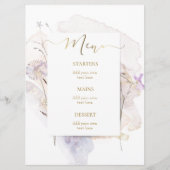 waterverf ontwerp Menu (Voorkant)