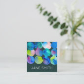 Waterverf ontwerp moderne, stijlvolle creatieve in vierkante visitekaartje (Staand voorkant)