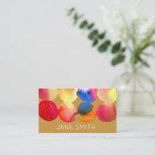 Waterverf ontwerp moderne, stijlvolle creatieve in visitekaartje (Staand voorkant)