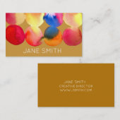 Waterverf ontwerp moderne, stijlvolle creatieve in visitekaartje (Voorkant / Achterkant)