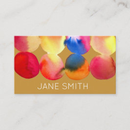 Waterverf ontwerp moderne, stijlvolle creatieve in visitekaartje