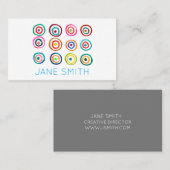 Waterverf ontwerp moderne, stijlvolle creatieve in visitekaartje (Voorkant / Achterkant)