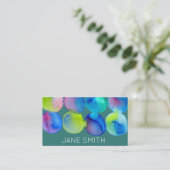 Waterverf ontwerp moderne, stijlvolle creatieve in visitekaartje (Staand voorkant)