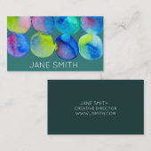 Waterverf ontwerp moderne, stijlvolle creatieve in visitekaartje (Voorkant / Achterkant)