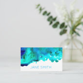 Waterverf ontwerp moderne, stijlvolle creatieve in visitekaartje (Staand voorkant)