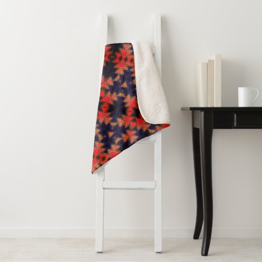 Waterverf ontwerp sherpa deken (In situ)