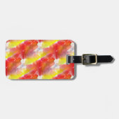 Waterverf ontwerpstructuur achtergrond bagagelabel (Voorkant horizontaal)