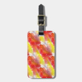 Waterverf ontwerpstructuur achtergrond bagagelabel (Voorkant verticaal)