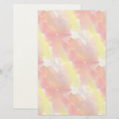 Waterverf ontwerpstructuur achtergrond briefpapier (Voorkant / Achterkant)