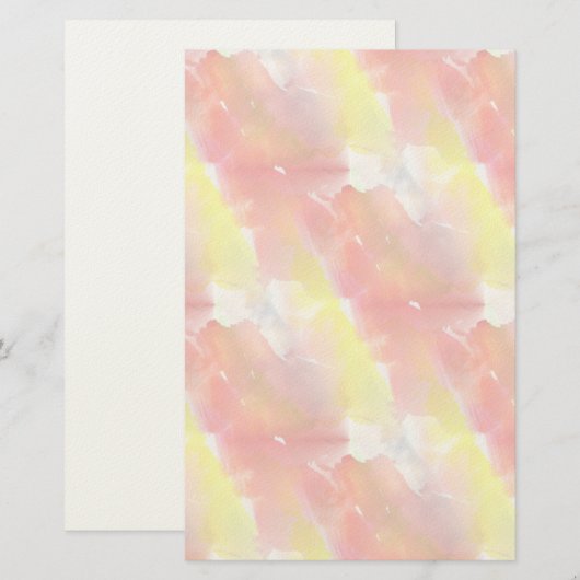 Waterverf ontwerpstructuur achtergrond briefpapier (Voorkant / Achterkant)