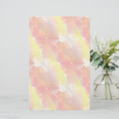 Waterverf ontwerpstructuur achtergrond briefpapier (Staand voorkant)