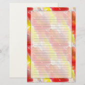 Waterverf ontwerpstructuur achtergrond briefpapier (Voorkant / Achterkant)