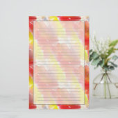 Waterverf ontwerpstructuur achtergrond briefpapier (Staand voorkant)