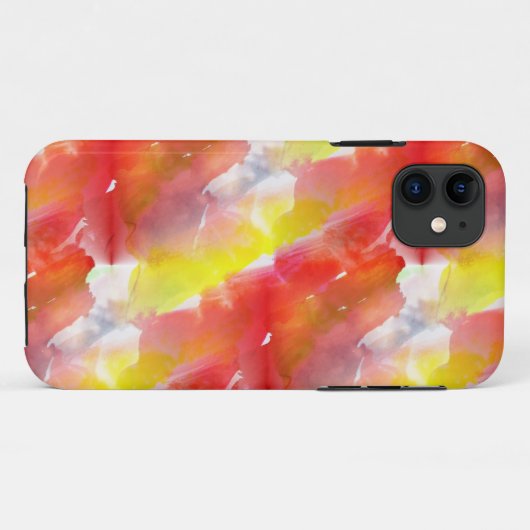 Waterverf ontwerpstructuur achtergrond Case-Mate iPhone case (Achterkant (horizontaal))