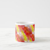 Waterverf ontwerpstructuur achtergrond espresso kop (Voorkant)