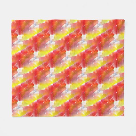 Waterverf ontwerpstructuur achtergrond fleece deken (Voorkant (Horizontaal))