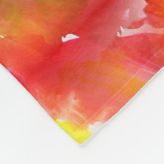 Waterverf ontwerpstructuur achtergrond fleece deken (Hoek)