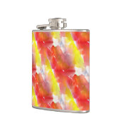 Waterverf ontwerpstructuur achtergrond heupfles (Links)