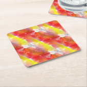 Waterverf ontwerpstructuur achtergrond kartonnen onderzetters (Schuin)