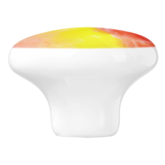 Waterverf ontwerpstructuur achtergrond keramische knop (Zijkant)