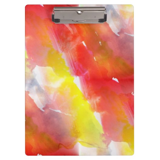 Waterverf ontwerpstructuur achtergrond klembord (Voorkant)