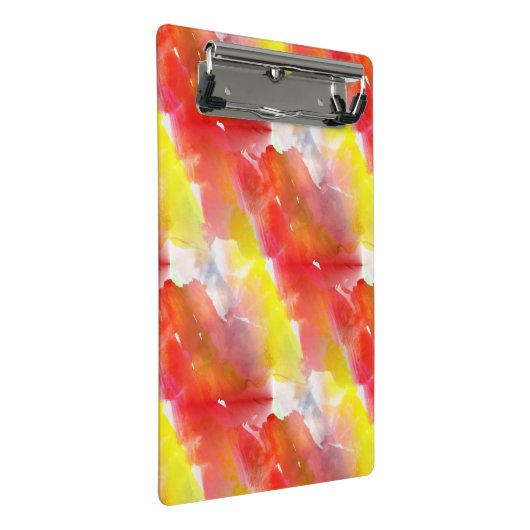 Waterverf ontwerpstructuur achtergrond mini klembord (Schuin)