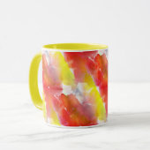 Waterverf ontwerpstructuur achtergrond mok (Voorkant links)