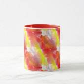 Waterverf ontwerpstructuur achtergrond mok (Midden)