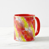 Waterverf ontwerpstructuur achtergrond mok (Voorkant rechts)