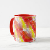 Waterverf ontwerpstructuur achtergrond mok (Voorkant links)