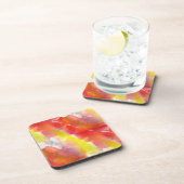 Waterverf ontwerpstructuur achtergrond onderzetter (Rechterzijde)