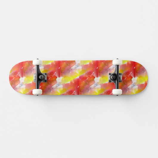Waterverf ontwerpstructuur achtergrond persoonlijk skateboard (Horizontaal)