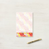 Waterverf ontwerpstructuur achtergrond post-it® notes (Op bureau)